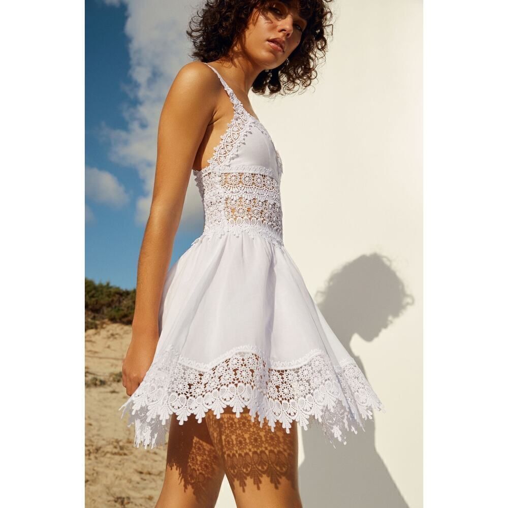 CHARO RUIZ IBIZA MARILYN DRESS IN WHITE L